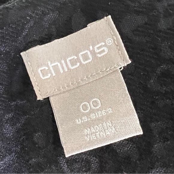 New Chico’s Black Leopard Ponte Jacquard Sheath Dress - Picture 7 of 7